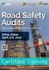 Road Safety Audits Expert training by professionals, for professionals