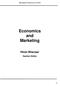 Economics and Marketing
