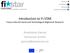 Introduction to FI-STAR Future Internet Social and Technological Alignment Research. Anastasius Gavras Eurescom GmbH