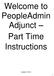 Welcome to PeopleAdmin Adjunct Part Time Instructions
