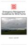 Emergency Management Guidelines for Wind Farms