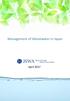 Management of Wastewater in Japan