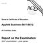 abc Report on the Examination Applied Business 8611/ examination - June series General Certificate of Education A2 Portfolio Units