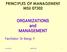 ORGANIZATIONS and MANAGEMENT