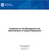 Guidelines for the Management and Administration of Casual Employment. Written and distributed by Human Resources