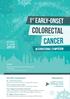 COLORECTAL CANCER. 1 st EARLY-ONSET INTERNATIONAL SYMPOSIUM. MADRID 6 th JUNE. Venue: Organized by: Scientific Coordinators: