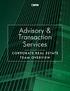 Advisory & Transaction Services