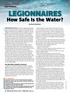 LEGIONNAIRES. How Safe Is the Water? HEALTH HAZARDS Peer-Reviewed. By Kevin Reinhart