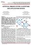 ARTIFICIAL IMMUNE SYSTEM: ALGORITHMS AND APPLICATIONS REVIEW