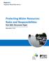 Protecting Water Resources: Roles and Responsibilities Peel 2041 Discussion Paper