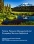 Federal Resource Management and Ecosystem Services Guidebook