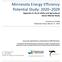 Minnesota Energy Efficiency Potential Study: Appendix G: Rural Utility and Agricultural Sector Market Study