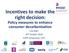 Incentives to make the right decision: Policy measures to enhance consumer decarbonisation