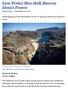 Low Water May Halt Hoover Dam s Power