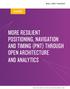 VIEWPOINT MORE RESILIENT POSITIONING, NAVIGATION AND TIMING (PNT) THROUGH OPEN ARCHITECTURE AND ANALYTICS