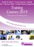 Training Courses 2019