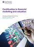 Certification in financial modelling and valuation