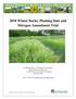 2018 Winter Barley Planting Date and Nitrogen Amendment Trial
