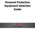 Personal Protective Equipment Selection Guide