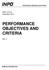 PERFORMANCE OBJECTIVES AND CRITERIA