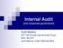 Internal Audit and corporate governance