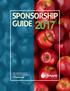 SPONSORSHIP GUIDE. The national voice of America s favorite fruit. USApple.org