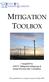 MITIGATION TOOLBOX. Compiled by: NWCC Mitigation Subgroup & Jennie Rectenwald, Consultant. First published as a living document in May 2007.
