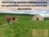 Exploring the decision-making processes of sustainability-oriented farmers in the Adirondacks