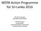 WEPA Action Programme for Sri Lanka 2016