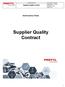 Supplier Quality Contract