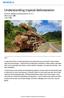 Understanding tropical deforestation