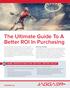 The Ultimate Guide To A Better ROI In Purchasing