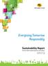 About This Report. Energising Tomorrow, Responsibly. Sustainability Report