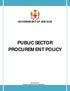 GOVERNMENT OF JAMAICA PUBLIC SECTOR PROCUREMENT POLICY
