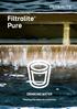 Filtralite Pure. Filtralite Pure DRINKING WATER. Filtering the water for tomorrow