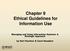 Chapter 9 Ethical Guidelines for Information Use