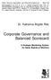 Corporate Governance and Balanced Scorecard