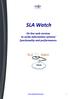 SLA Watch. On line web services to verify information systems' functionality and performances.   1