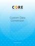 Custom Data Conversion