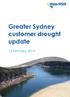 Greater Sydney customer drought update