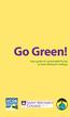 Go Green! Your guide to sustainable living at Saint Michael s College