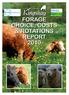 FORAGE CHOICE, COSTS & ROTATIONS REPORT