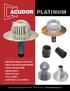 PLATINUM RETROFIT DRAINS WITH SEAL NEW CONSTRUCTION DRAINS FIXED DRAIN DOME DRAIN SEALS VENT STACKS TALL CONES ELECTRICAL FLASHINGS