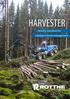 HARVESTER. forestry machines for intelligent forest management