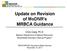 Update on Revision of MoDNR s MRBCA Guidance