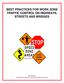 BEST PRACTICES FOR WORK ZONE TRAFFIC CONTROL ON HIGHWAYS, STREETS AND BRIDGES