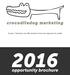 crocodiledog marketing 9 years, 7 festivals, over 80k raised for local and regional non-profits. opportunity brochure