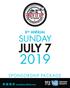 8 TH ANNUAL SUNDAY JULY 7 SPONSORSHIP PACKAGE. revitupforsickkids.com