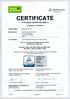 Certificate: / 29 April / /A1 of 05 January 2006, Addendum 936/ /D of 04 October 2013
