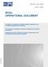IECEx OPERATIONAL DOCUMENT
